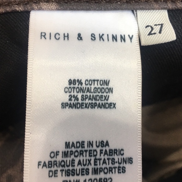 3/$30 Rich & skinny built to spill wax skinny Jean - Picture 4 of 8